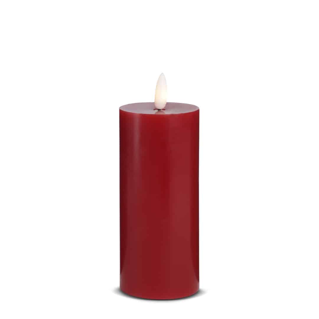 LED Candle (1 piece) with realistic 3D flame 5 x 15 cm | Kalsten