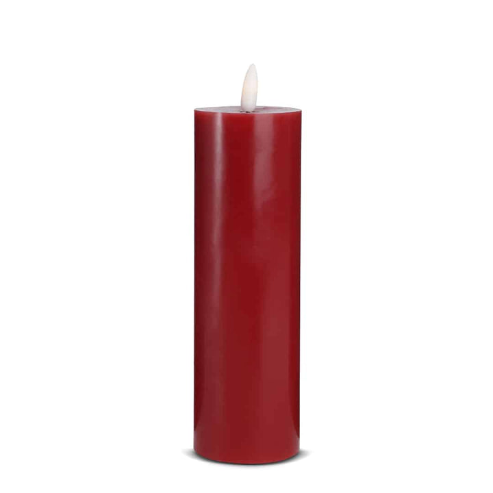 LED Candle (1 piece) with realistic 3D flame 5 x 20 cm | Kalsten