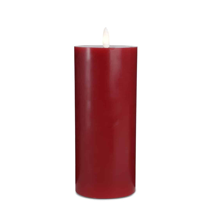 LED Candle (1 piece) with realistic 3D flame 7.5 x 20 cm | Kalsten