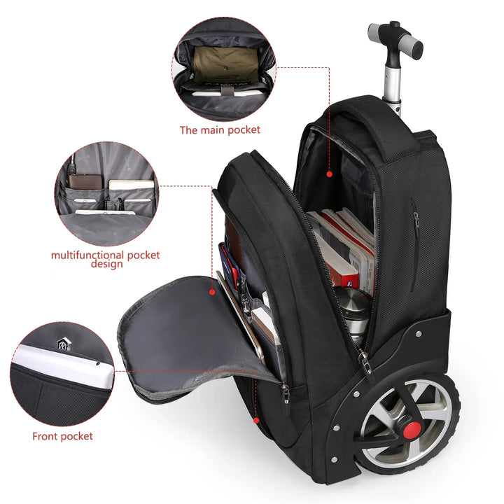 Rolling Laptop Backpack – Helsinki | Kalsten