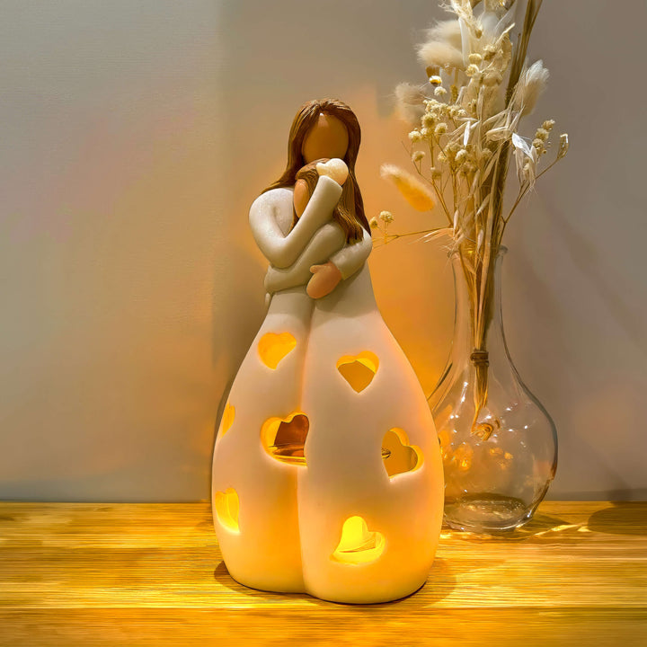 Table Lamp Romantic Resin Warm Heart Light | Kalsten