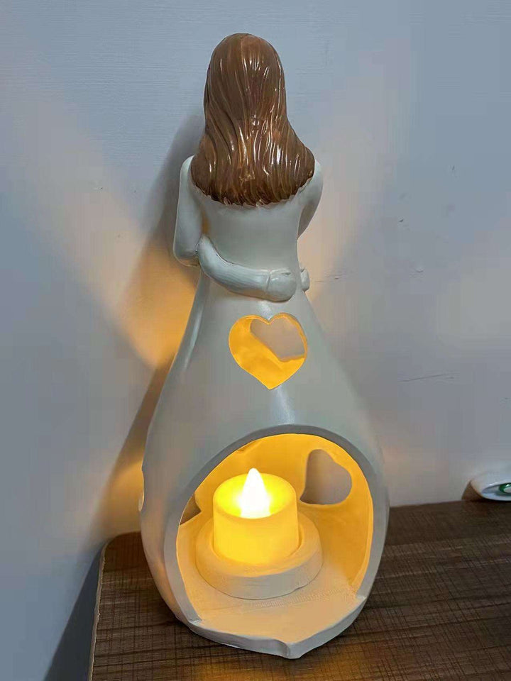 Romantic Heart Resin LED Table Lamp Kalsten