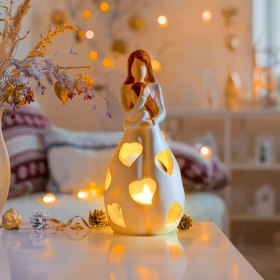 Romantic Heart Resin LED Table Lamp Kalsten
