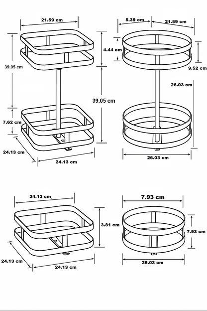 Kalsten | Rotating Storage Rack - TwistRack 360°