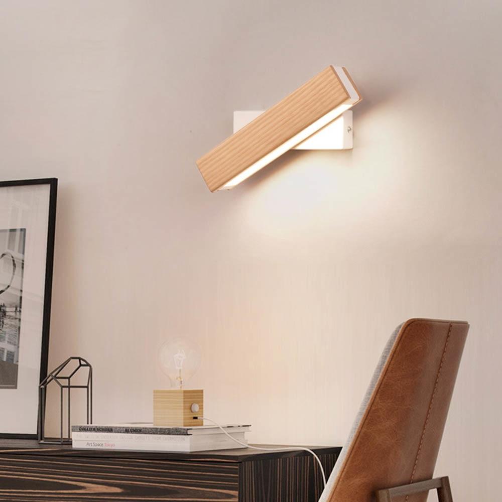 Rotatable Wood LED Wall Lamp - Jasper | Kalsten