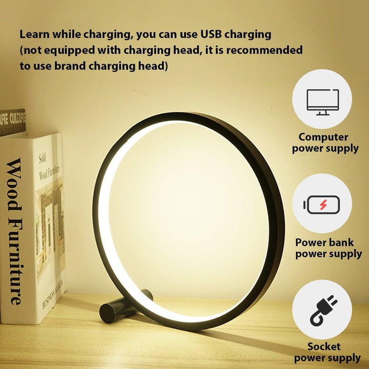 Kalsten | Round Dream Light - Modern Round LED Desk Lamp