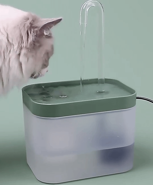 Skanto | Ultra-Quiet Pet Water Fountain with Intelligent Filtration - 1,5 l Stainless Steel
