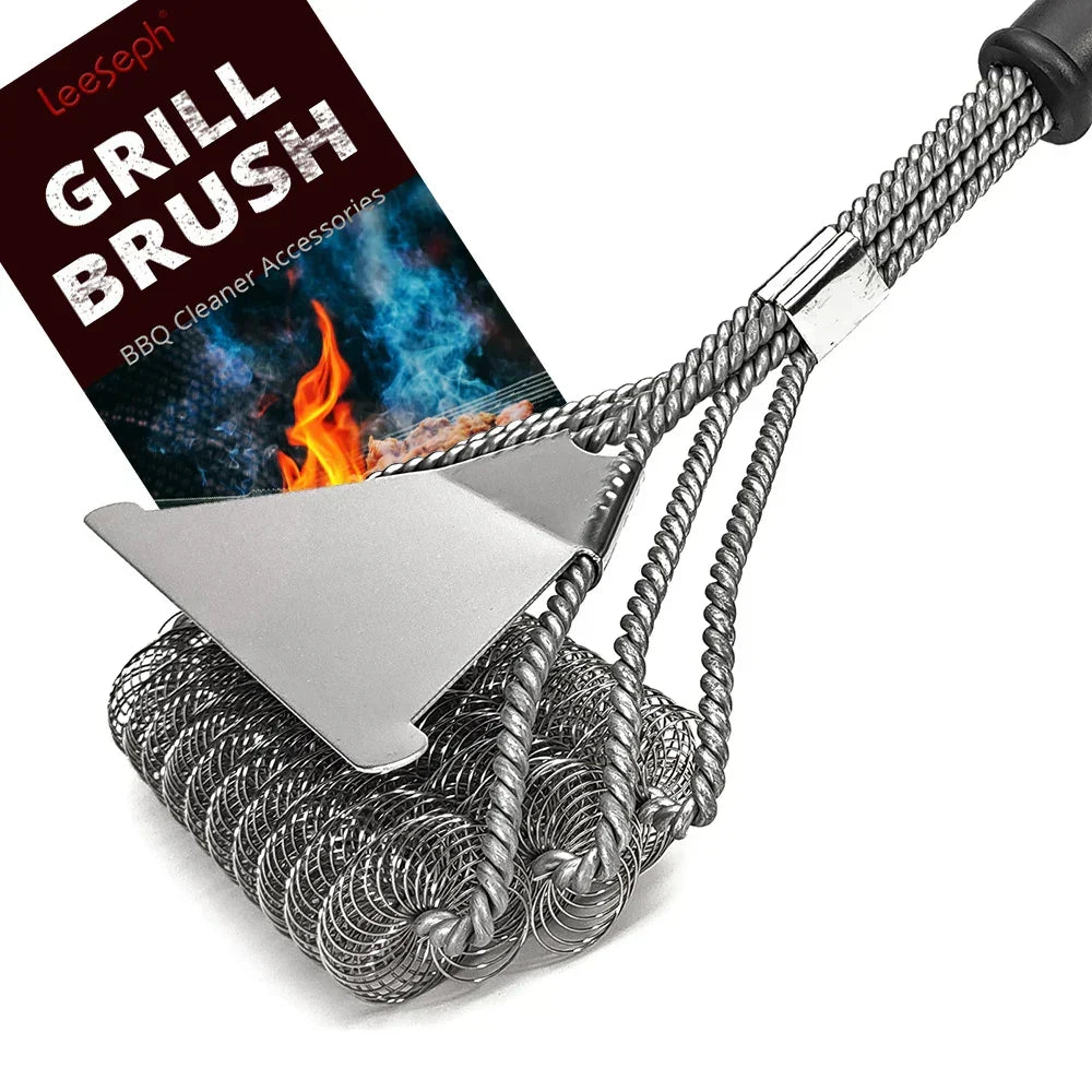 Rust Resistant Stainless Steel Bristle Free BBQ Grill Brush Cleaner | Kalsten