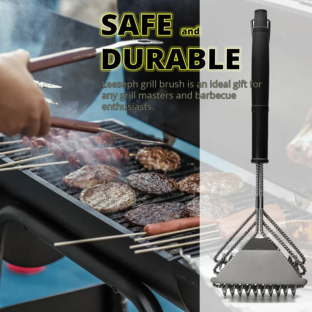 Rust Resistant Stainless Steel Bristle Free BBQ Grill Brush Cleaner | Kalsten