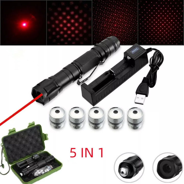 Kalsten | Laser Pointer Rechargeable Red Multipurpose Torch Set