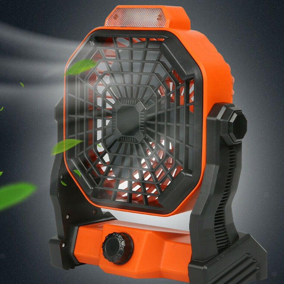 Portable Solar Powered Rechargeable Camping Tent Fan | Kalsten