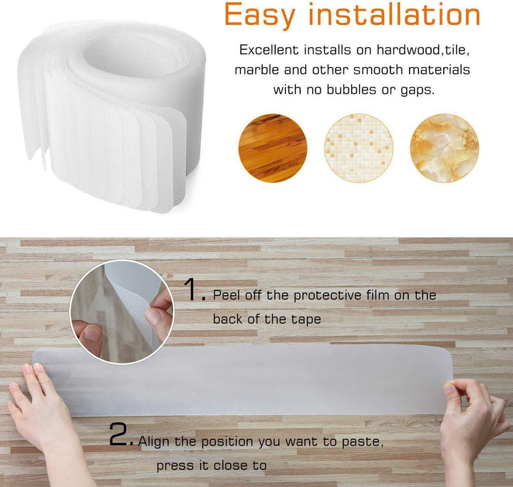 Stair Treads Non-Slip Strips for Indoors Clear Safety Anti Slip Step Grip Tape Kalsten