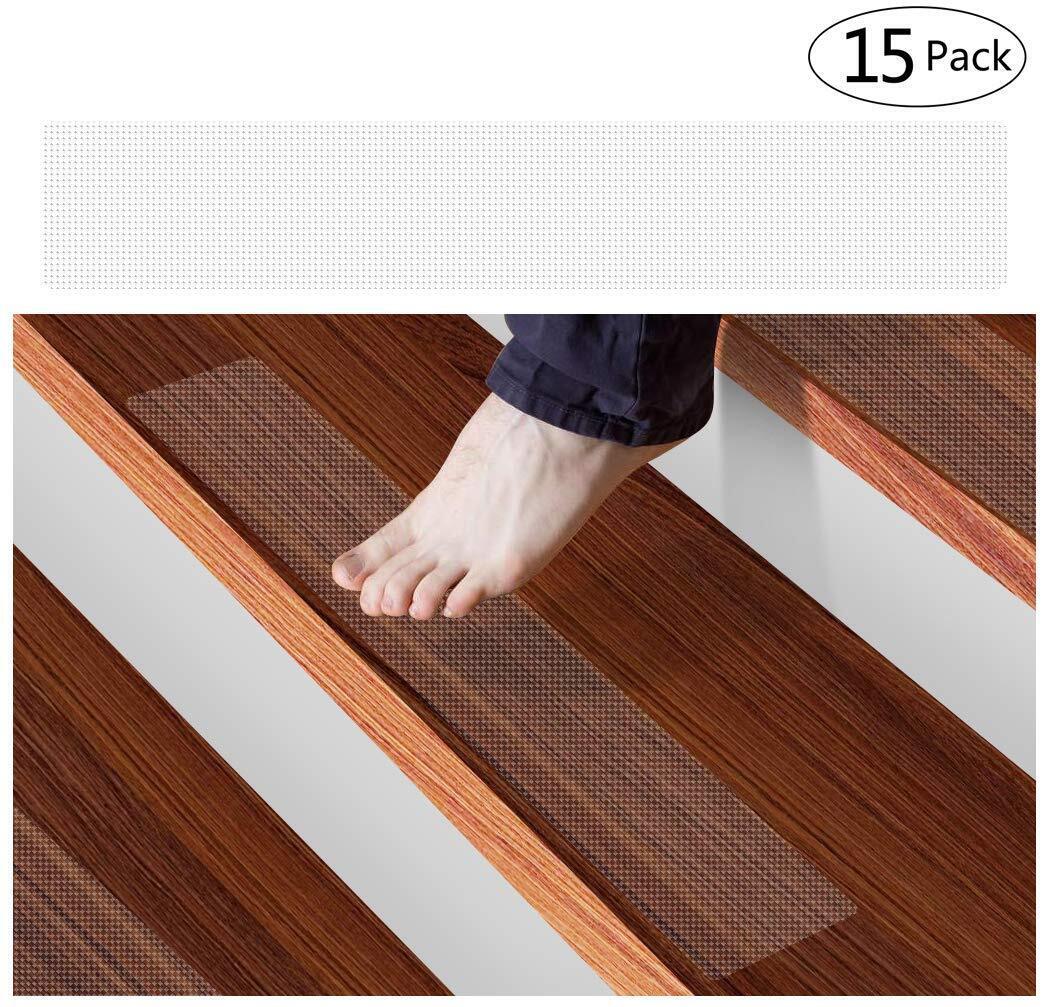 Kalsten | Clear Non-Slip Stair Tread Strips – Indoor Safety Grip Tape for Steps