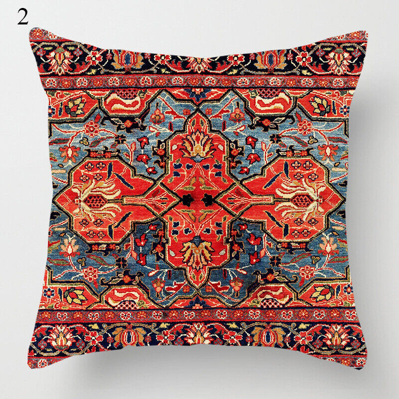 Ethnic Boho Mandala Print Linen Throw Pillow Case Sofa Cushion Cover Home Decor# Kalsten