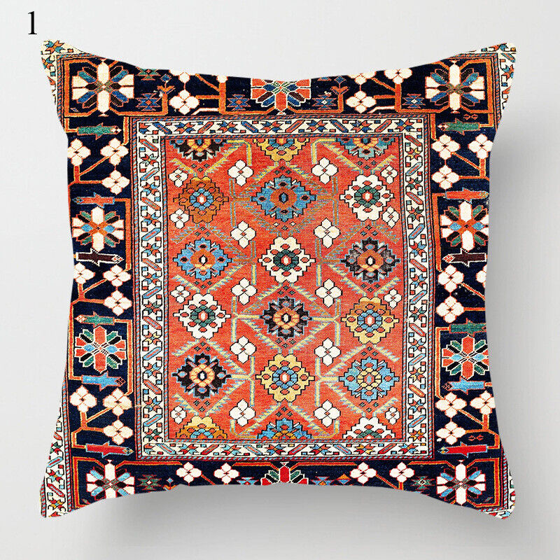 Ethnic Boho Mandala Print Linen Throw Pillow Case Sofa Cushion Cover Home Decor# Kalsten