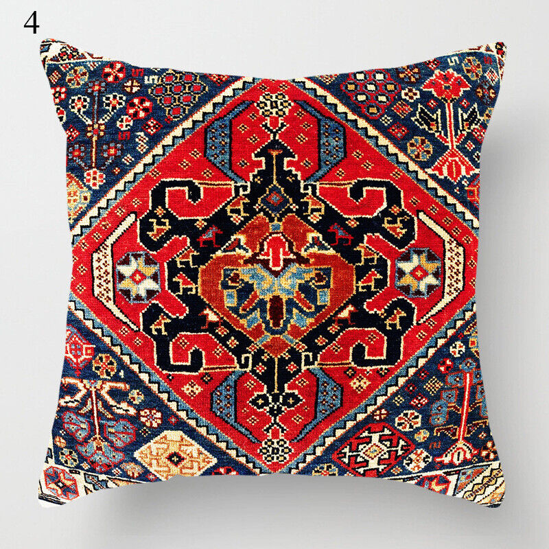 Ethnic Boho Mandala Print Linen Throw Pillow Case Sofa Cushion Cover Home Decor# Kalsten