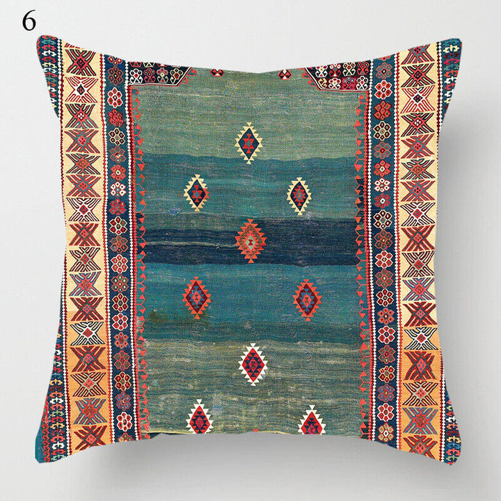 Ethnic Boho Mandala Print Linen Throw Pillow Case Sofa Cushion Cover Home Decor# Kalsten