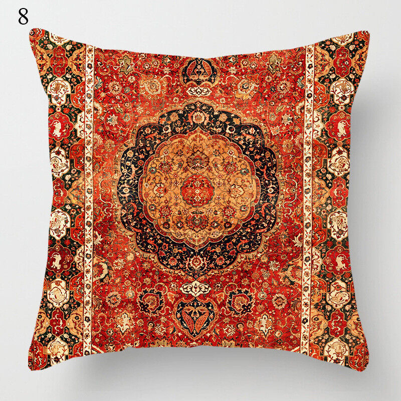 Ethnic Boho Mandala Print Linen Throw Pillow Case Sofa Cushion Cover Home Decor# Kalsten