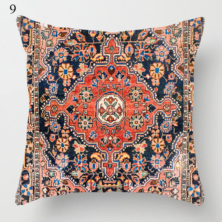 Ethnic Boho Mandala Print Linen Throw Pillow Case Sofa Cushion Cover Home Decor# Kalsten