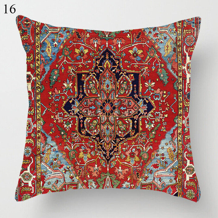 Ethnic Boho Mandala Print Linen Throw Pillow Case Sofa Cushion Cover Home Decor# Kalsten