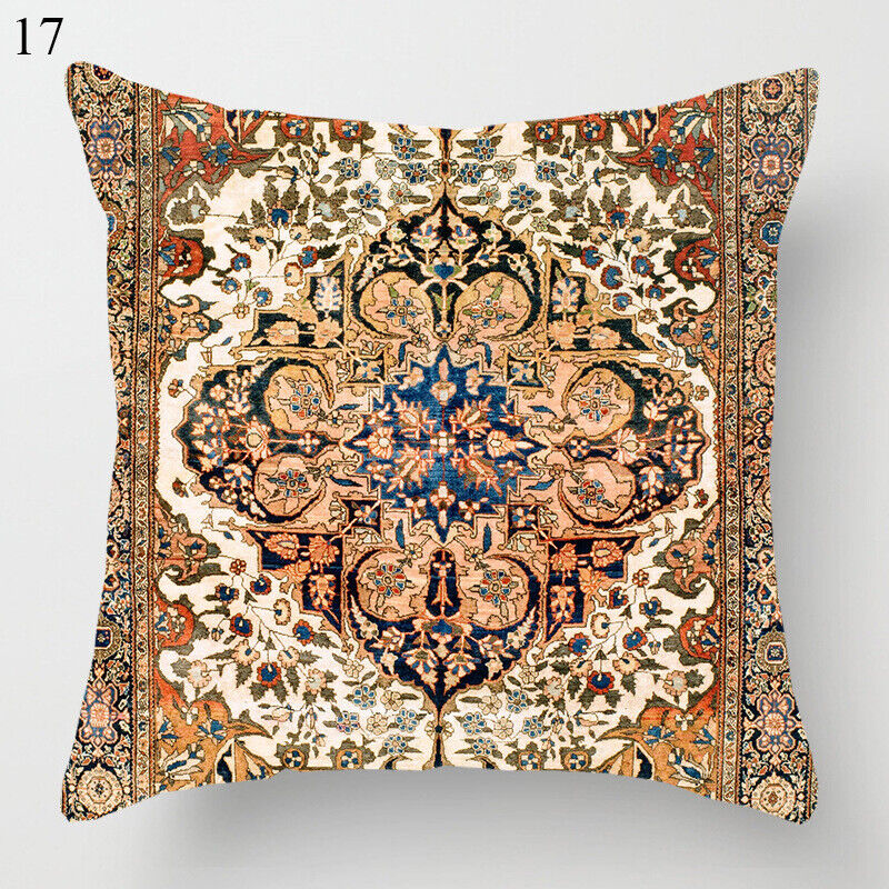 Ethnic Boho Mandala Print Linen Throw Pillow Case Sofa Cushion Cover Home Decor# Kalsten