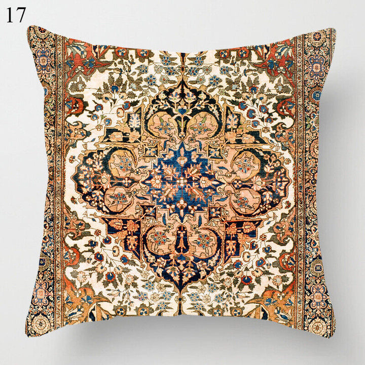 Ethnic Boho Mandala Print Linen Throw Pillow Case Sofa Cushion Cover Home Decor# Kalsten