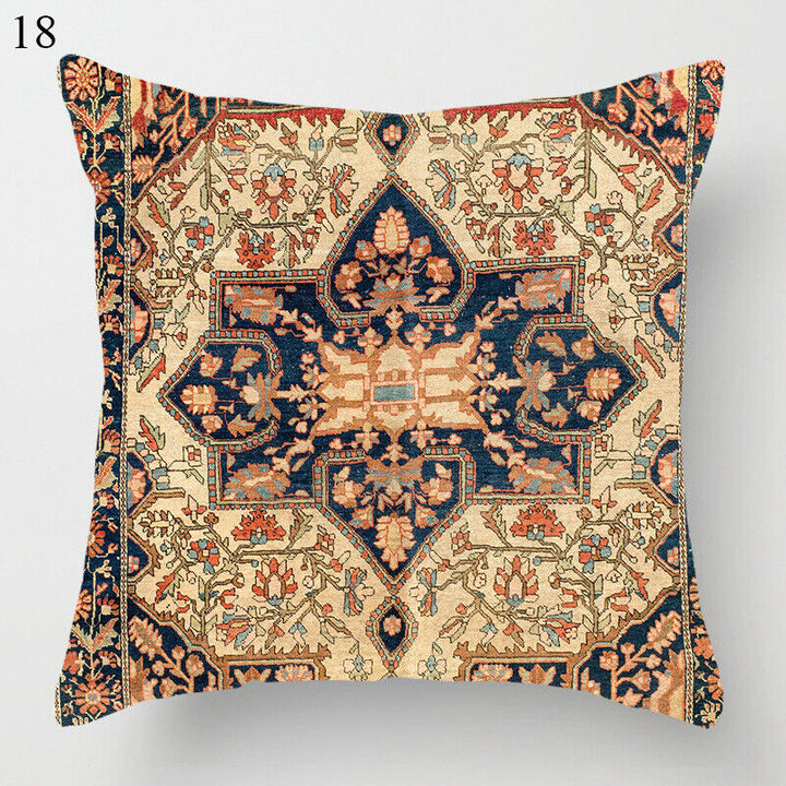 Ethnic Boho Mandala Print Linen Throw Pillow Case Sofa Cushion Cover Home Decor# Kalsten