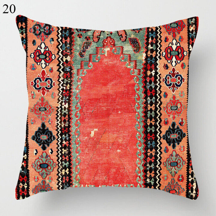 Ethnic Boho Mandala Print Linen Throw Pillow Case Sofa Cushion Cover Home Decor# Kalsten