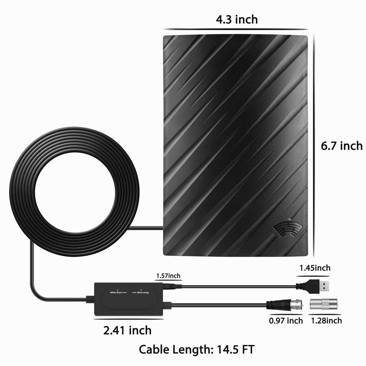BowLift | Long Range Indoor HDTV 4K Digital Antenna 600 Miles
