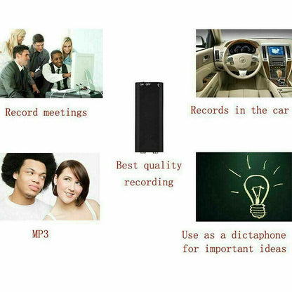 Skanto | Mini Voice Recorder – Mini Audio Recorder – Mini Recording Device – Smallest Hidden Audio Recorder