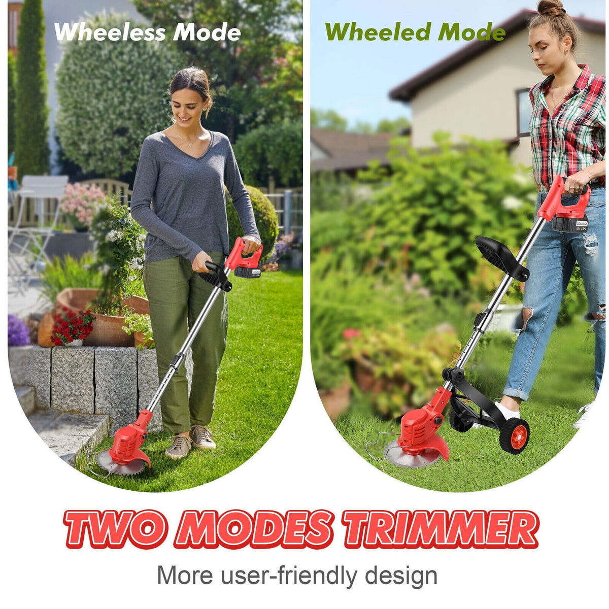 3-in-1 Cordless Lawn Trimmer Skanto