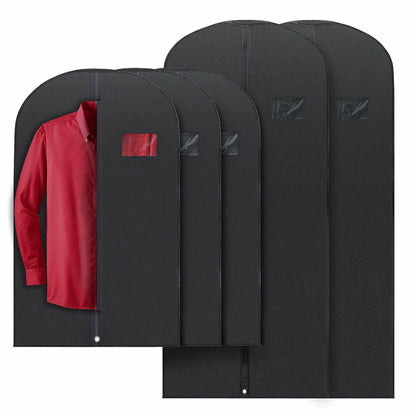 BowLift | 5 Premium Garment Bags - With Clear Window, Water-Resistant - 40"/54" inches