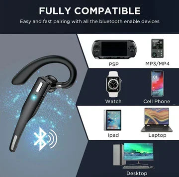 Bluetooth 5.1 Wireless Truckers Headset with Noise Cancelling