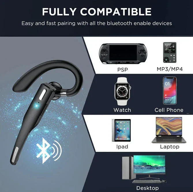 Wireless Bluetooth Earphone with Long Battery Life and Noise Cancellation | Kalsten