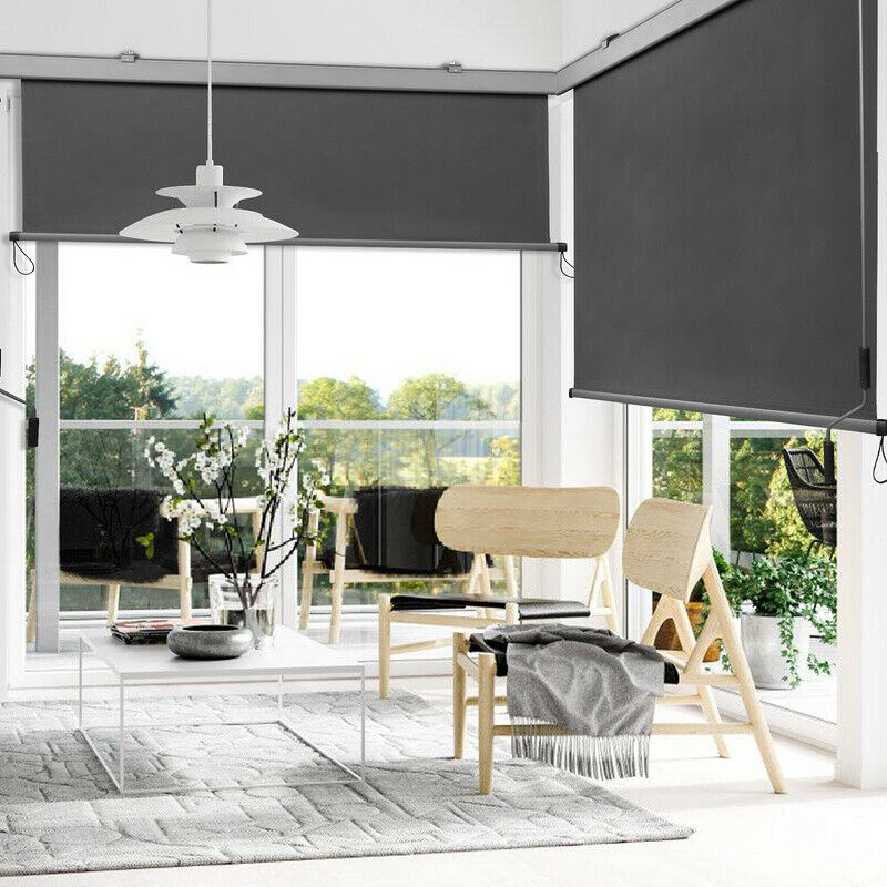 Vertical awning sun protection outdoor roller blind anthracite 2.5M*1.4M | Kalsten