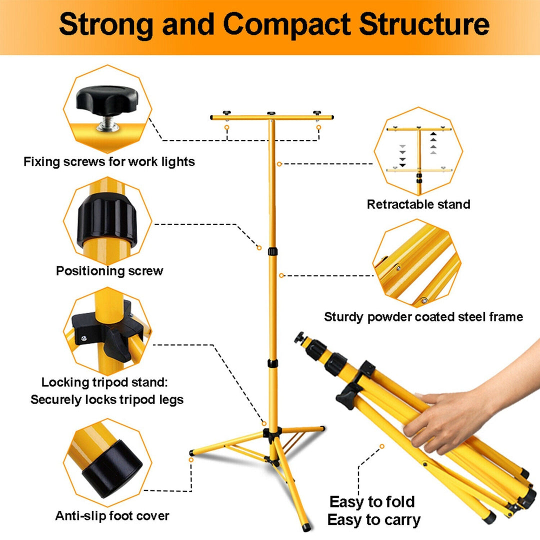 Telescope Steel Tripod for Construction Floodlight LED Floodlight Tripod | Kalsten