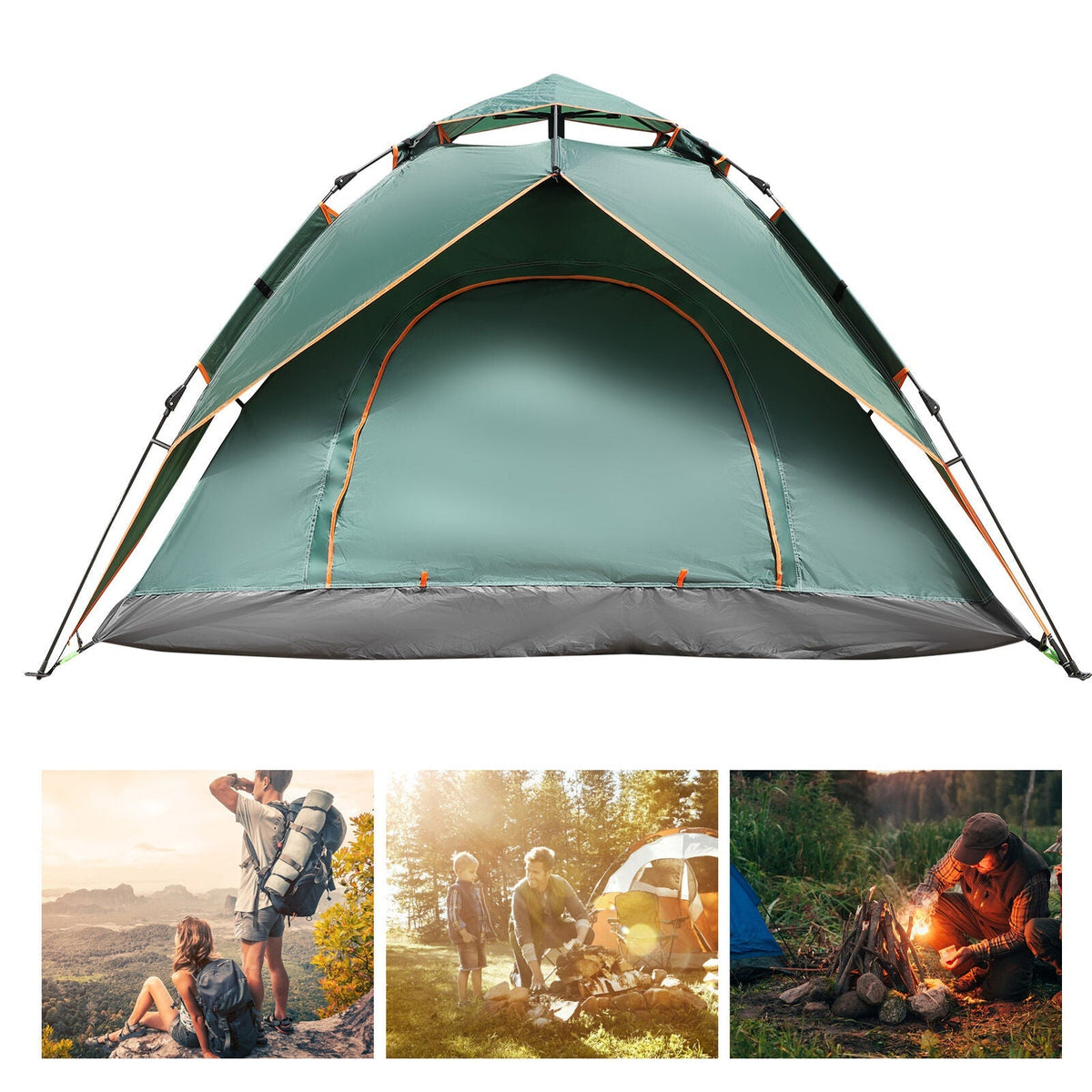 3 Second Instant Pop Up Tent - For Adventure & Travel Skanto