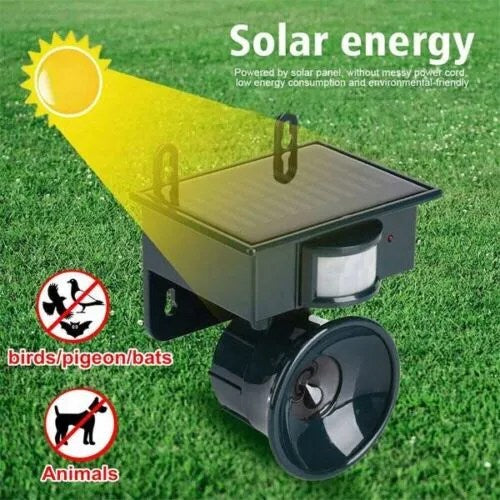 Solar Animal Repellent with Ultrasound & Motion Sensor | Kalsten