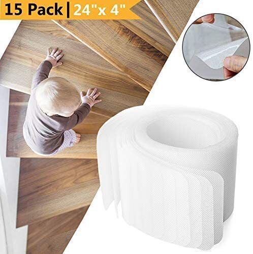 Kalsten | Clear Non-Slip Stair Tread Strips – Indoor Safety Grip Tape for Steps