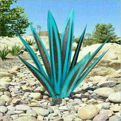BowLift | Eternal Agave – Handcrafted Rust-Proof Metal Garden Sculpture for Indoor & Outdoor Decor