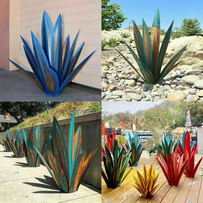 BowLift | Eternal Agave – Handcrafted Rust-Proof Metal Garden Sculpture for Indoor & Outdoor Decor