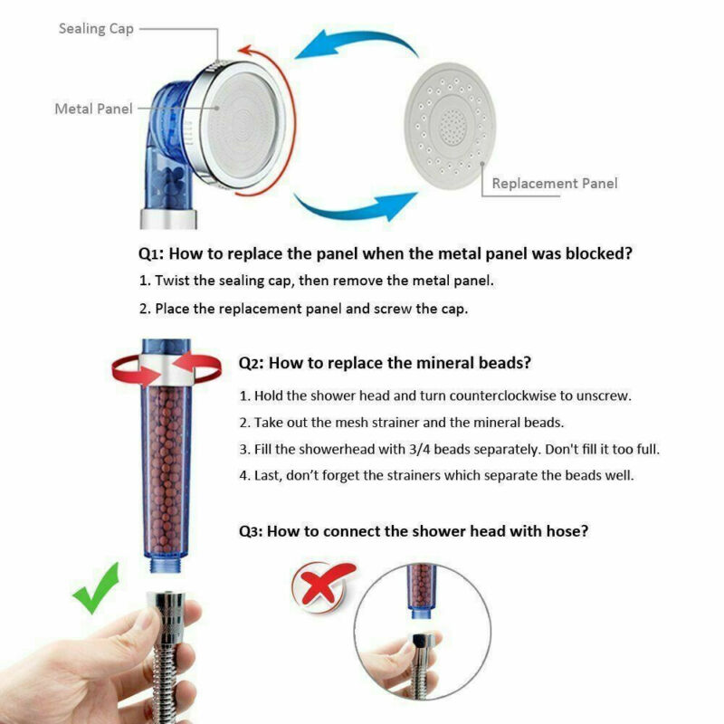 Ionic Pure Filtration Shower Head | Kalsten