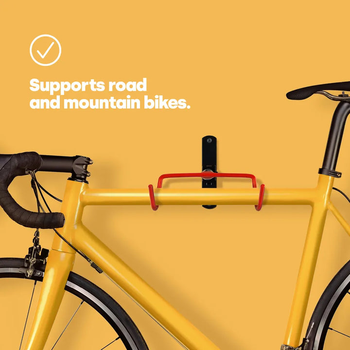 Space-Saving Bicycle Wall Hook with Protection