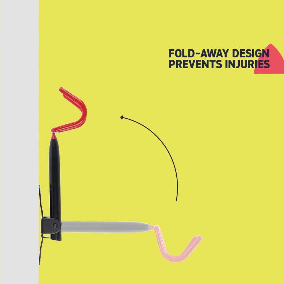 Space-Saving Bicycle Wall Hook with Protection
