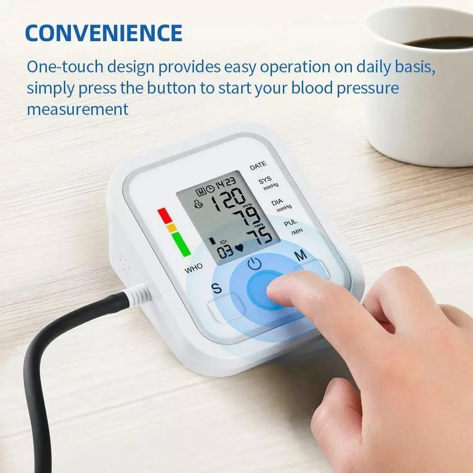 Skanto | Digital Blood Pressure Monitor | Fully Automatic, Intellisense Technology & Memory Function for Home and Travel Use