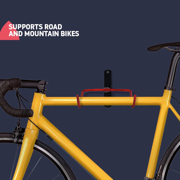 Space-Saving Bicycle Wall Hook with Protection