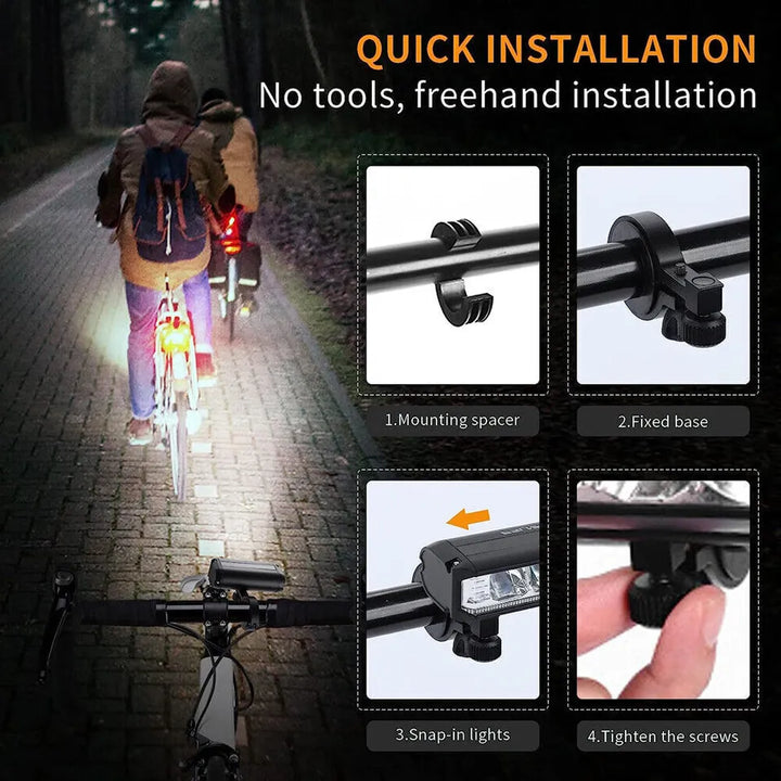 Super bright LED front bicycle lighting | Kalsten