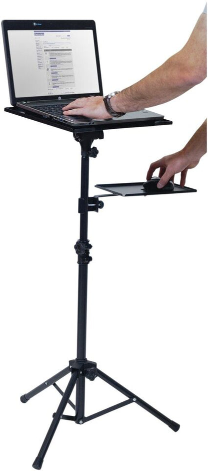 Adjustable Folding Laptop Table Stand with detachable tyres and 2 Trays for Comfort everywhere Kalsten