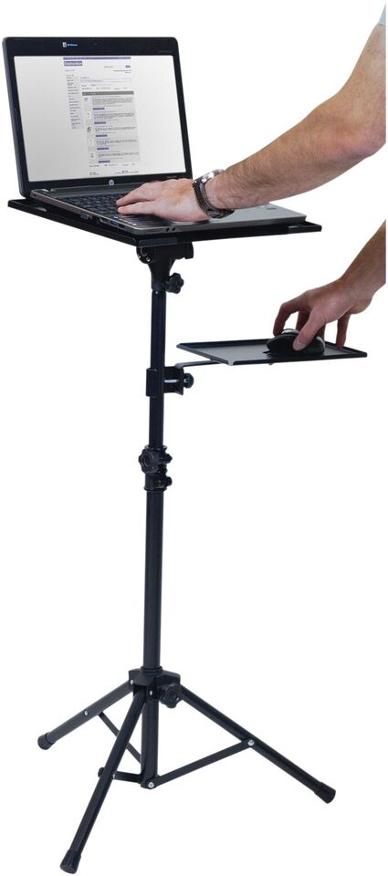 Adjustable Folding Laptop Table Stand with detachable tyres and 2 Trays for Comfort everywhere Kalsten