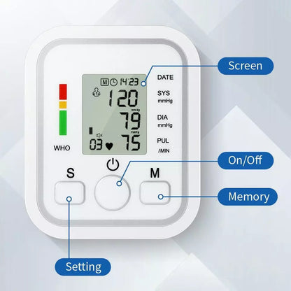 Skanto | Digital Blood Pressure Monitor | Fully Automatic, Intellisense Technology & Memory Function for Home and Travel Use